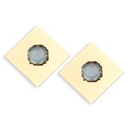 ( gray)occidental style same style fashion personality brief Alloy diamond ear stud ladyins wind elegant all-Purpose Ea