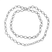( Silver)occidental style necklace woman fashion brief long style Alloy chain sweater chainnecklace