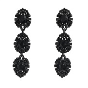 ( black)trend fully-jewelled earrings occidental style exaggerating Earring woman multilayer Round Alloy earring banquet