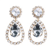 ( Gold)Autumn and Winter drop earring occidental style exaggerating earrings lady trend fully-jewelled bride banquet st
