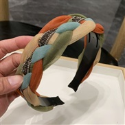 (color  )belt Headband Headband woman twisted retro width Headband four all-Purpose