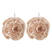 (E 1732 ) rose earrings retro exaggerating fully-jewelled Cloth big flowers earring Earring woman gift