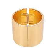 ( Gold)occidental style width Alloy bangle  personality exaggerating punk wind surface woman