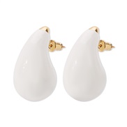 ( white)E occidental style candy colors enamel drop earrings  fashion brief ear stud