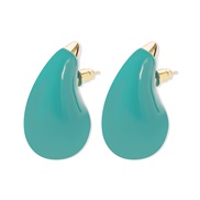 ( blue)E occidental style candy colors enamel drop earrings  fashion brief ear stud