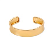 ( Gold)occidental style trend brief temperament surface bangle  personality Street Snap opening