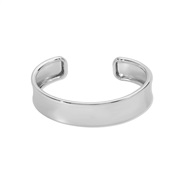 ( White K)occidental style trend brief temperament surface bangle  personality Street Snap opening