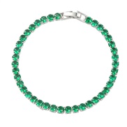 ( green)bronze embed zircon bracelet colorful diamond woman fashionins wind brief occidental style