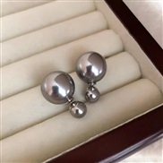 ( gray/S2842 2) brief Pearl earrings woman temperament high fashion all-Purpose ear stud Earring
