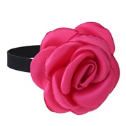 ( rose Red) big flowers ladyhoker necklace  romantic Cloth circle
