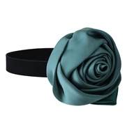 ( blue) Cloth imitate rose necklace  Korea velvet Collar chain gift woman