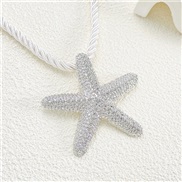 ( 3  White K N 5 6)summer retro brief Earring occidental styleins temperament starfish pendant earrings