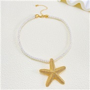 ( 4 KCgold  N 5 7)summer retro brief Earring occidental styleins temperament starfish pendant earrings