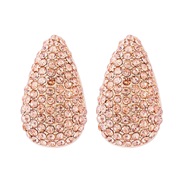 ( champagne)occidental style fully-jewelled drop ear stud retro temperament super earrings high Earring