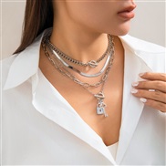 ( 2  necklace White K 4819)occidental style  diamond keyracelet  retro fashion Metal snake chain bracelet