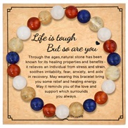 (B177  Life)agate crystal beads bracelet womanmm beads belt gift
