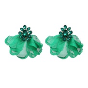 ( green) occidental style earrings flowers Earring woman trendins wind elegant temperament retroearrings