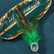( greenKCgold ) feather ring retro ring
