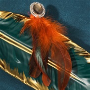 ( orangeKCgold ) feather ring retro ring