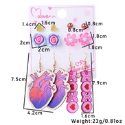 (F)OVE love earrings set  occidental style woman day gift