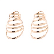( Gold)occidental style personality exaggerating Alloy earrings multilayer cirque ear stud