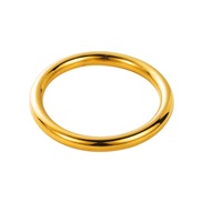 ( Gold) retro stainless steelI wind bangle  occidental style brief color retention circle wind personality