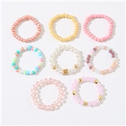 (RZ 81 fensexi)R occidental style color beads fashion temperament crystal tube Bohemia woman ring