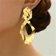 occidental style fashion gold gold Irregular Modeling temperament lady earring