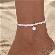 fashion concise noble wind concise Pearl woman Anklet