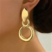 occidental style fashion gold gold concise circle circle temperament lady earring