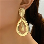 occidental style fashion gold gold drop temperament lady earring