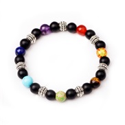 (color + Black )occidental style weave Colorful bracelet black frosting elasticity rope travel