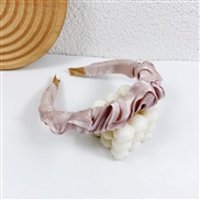 ( Pink)Korea high-end color Cloth high small fresh flower Headband high Headband woman