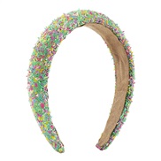 ( green)F personality sweet candy colors Headband  occidental style high Headband fashion width