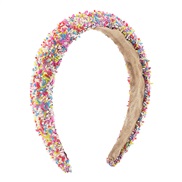 ( Color)F personality sweet candy colors Headband  occidental style high Headband fashion width