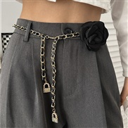 ( black) flower chain flowers chain belt Dress Cowboy fitting ornament belt