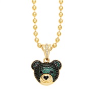 ( green)occidental style samll necklace womanins personality fully-jewelled lovely pendant temperament all-Purpose clav