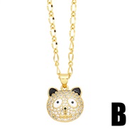 (B)sweet lovely cat necklace woman brief small fresh love samll clavicle chain chainnkv