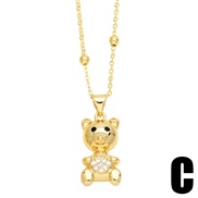 (C)sweet lovely cat necklace woman brief small fresh love samll clavicle chain chainnkv