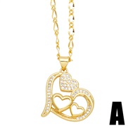 (A)ins wind butterfly love necklace woman brief fashion pendant clavicle chainnku