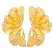 ( Gold)occidental style temperament petal ear stud Alloy flowers earrings big flower earring Earring