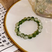 ( 5 Bracelet  green)color pattern beads gradual change elasticity bracelet Korean style sweet fashion personality all-P