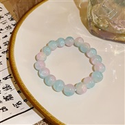 ( 7 Bracelet  blue)color pattern beads gradual change elasticity bracelet Korean style sweet fashion personality all-Pu