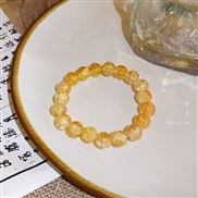 ( 9 Bracelet  yellow)color pattern beads gradual change elasticity bracelet Korean style sweet fashion personality all-