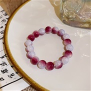 ( 11 Bracelet  Dull red)color pattern beads gradual change elasticity bracelet Korean style sweet fashion personality a