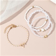 (BZ1844baise Aries)occidental style fashion creative Zodiac Pearl beads bracelet woman brief personality