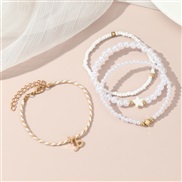 (BZ1844baise Capricorn)occidental style fashion creative Zodiac Pearl beads bracelet woman brief personality