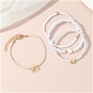(BZ1844baise Libra)occidental style fashion creative Zodiac Pearl beads bracelet woman brief personality