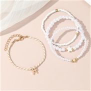 (BZ1844baise Pisces)occidental style fashion creative Zodiac Pearl beads bracelet woman brief personality