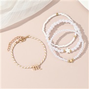 (BZ1844baise Scorpio)occidental style fashion creative Zodiac Pearl beads bracelet woman brief personality